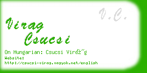 virag csucsi business card